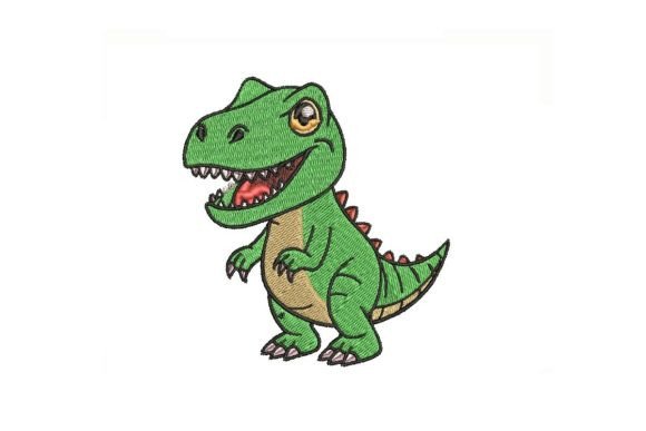 Cartoon T-Rex Embroidery Design Review