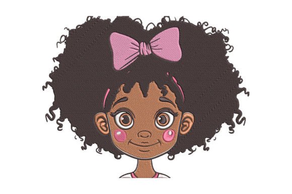 Cute Black Girl Embroidery File Review