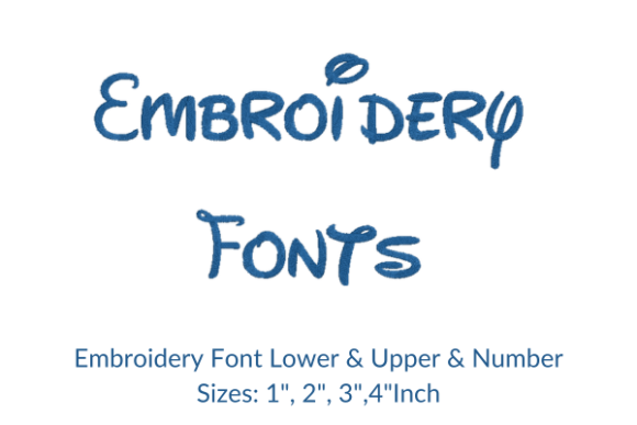 Embroidery Fonts Design