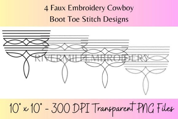Faux Embroidery Cowboy Boot Toe Stitch Review