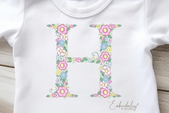 Floral Letter H Machine Embroidery Review