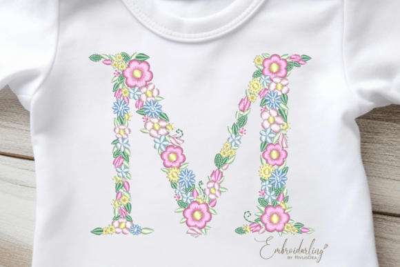 Floral Letter M Machine Embroidery Review