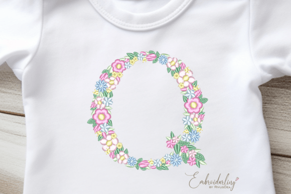 Floral Letter Q Embroidery Design Review
