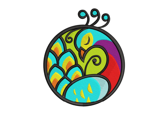 Peacock in a Circle Embroidery Design Review