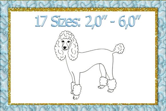 Poodle Silhouette Machine Embroidery Review