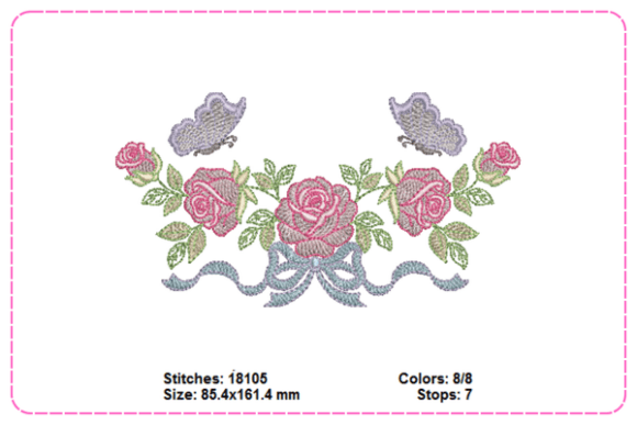 Rose and Butterfly Embroidery Designs Review