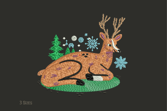 Winter Deer Machine Embroidery Design Review